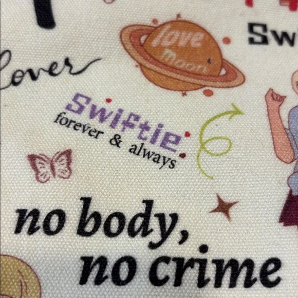 Taylor Swift Eras Tour Canvas Tote Bag - Picture 5 of 11